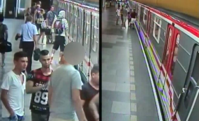 Разыскиваются молодые люди, избившие в метро человека