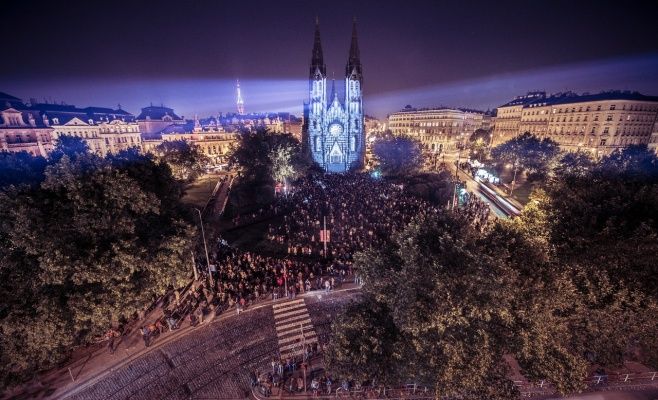 Сегодня в Праге вновь пройдет фестиваль света Signal Festival