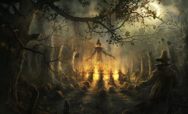 Празднование Хэллоуина в Žluté lázně