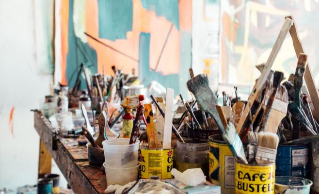 Выставка-аукцион Múzy dětem в Portheimce