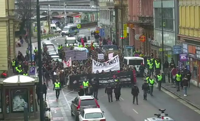 В Праге состоялась демонстрация против национализма