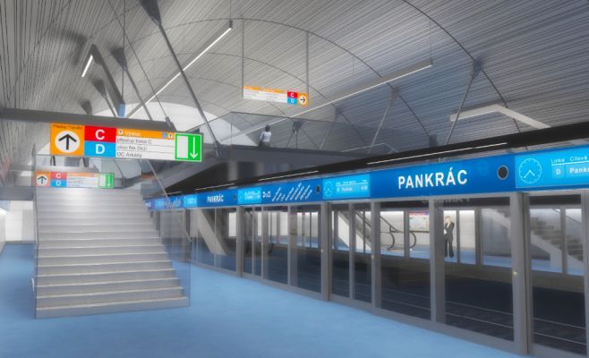 Новая ветка пражского метро будет временно состоять только из двух станций