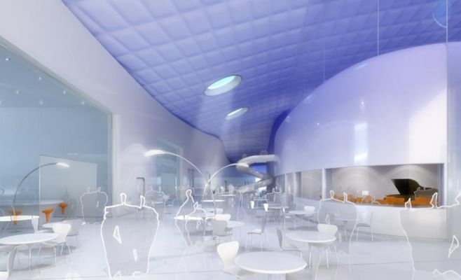 Концертный зал в форме ската украсит центр Праги