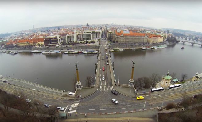 Запрещённое видео: Прага с высоты птичьего полёта