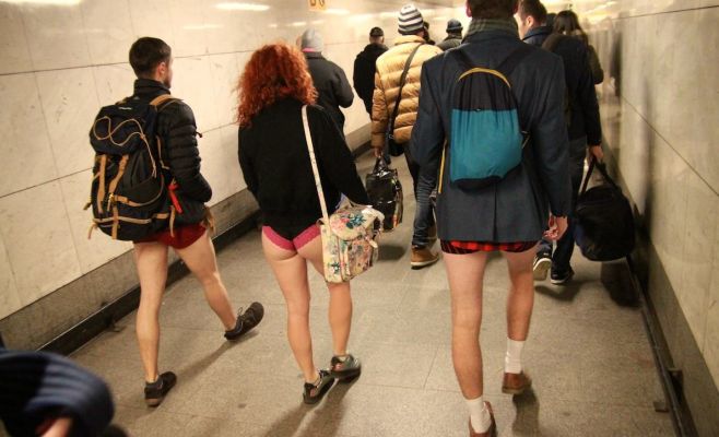 В Праге пройдёт акция «В метро без штанов»