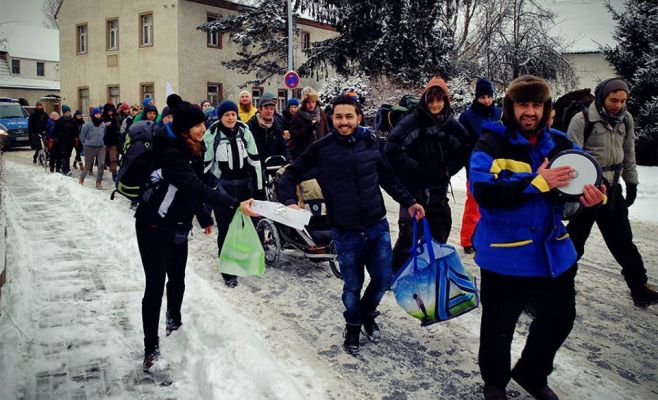 «Гражданский марш за Алеппо» добрался до Праги
