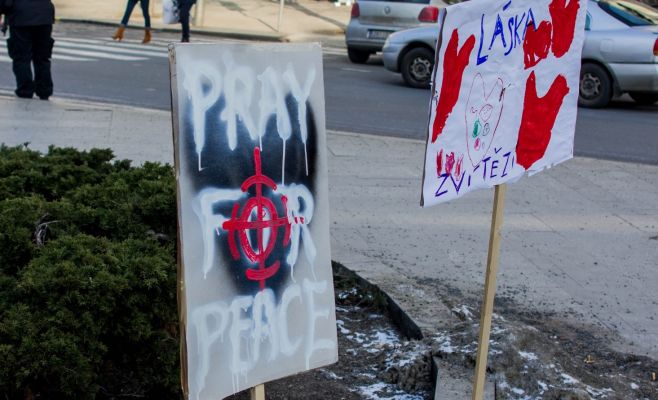 В центре Праги состоялась демонстрация против президента США Дональда Трампа