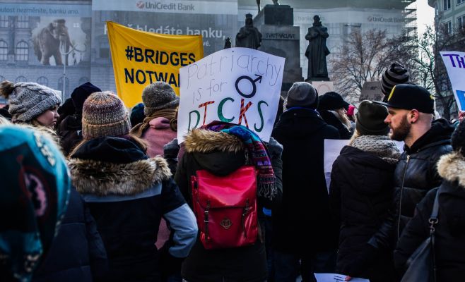 В центре Праги состоялась демонстрация против президента США Дональда Трампа