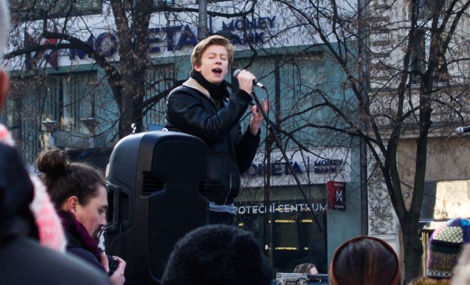 В центре Праги состоялась демонстрация против президента США Дональда Трампа