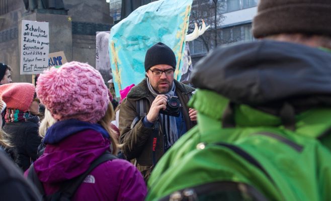 В центре Праги состоялась демонстрация против президента США Дональда Трампа