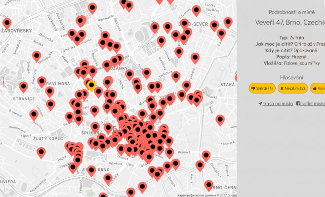 В Чехии создали уникальную карту запахов