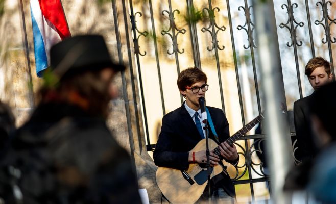 В Праге состоялась демонстрация «Он вам не Димон»