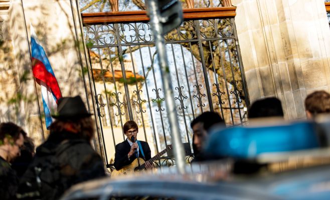 В Праге состоялась демонстрация «Он вам не Димон»