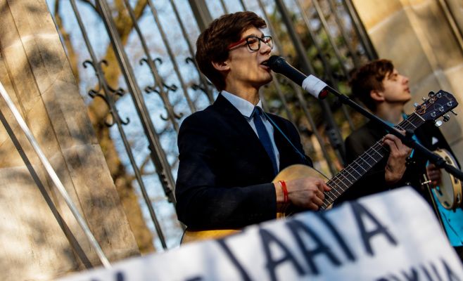 В Праге состоялась демонстрация «Он вам не Димон»