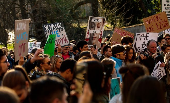 В Праге состоялась демонстрация «Он вам не Димон»