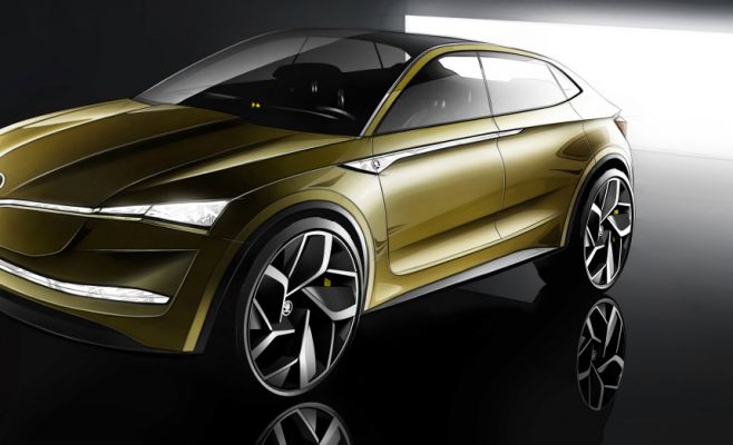 Представлены первые фотографии электрокара от «Шкоды»