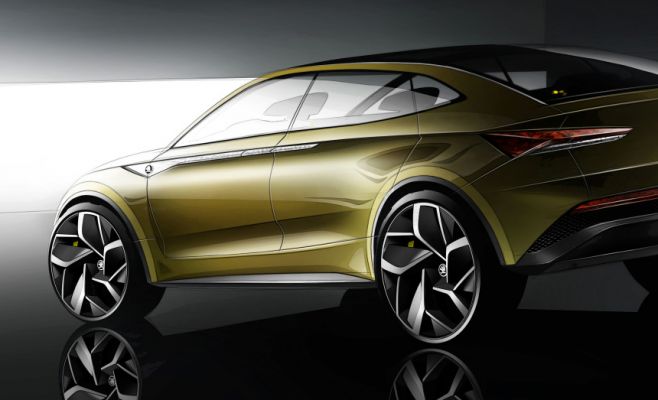 Представлены первые фотографии электрокара от «Шкоды»