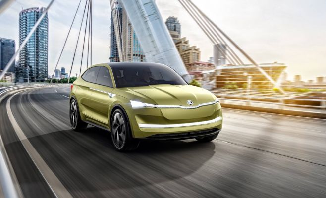 Skoda представила в Шанхае свой первый электромобиль. Пока концепт