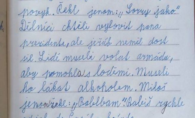 Алкоголик Земан и вредный Бабиш: диктант чешского школьника стал виральным