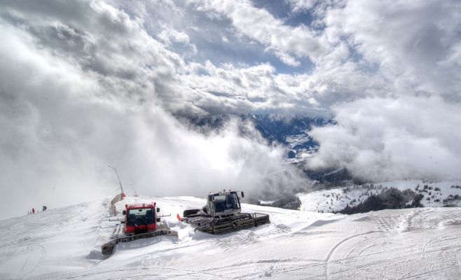 На Запад Чехии обрушились снегопады