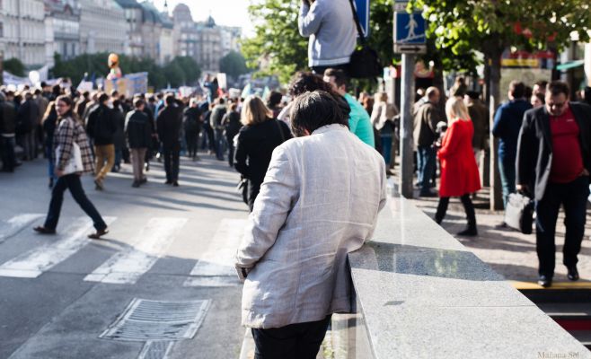 В Праге на демонстрацию против президента и министра финансов вышло более 20 тыс. человек