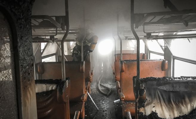 В Праге на вокзале загорелся вагон поезда