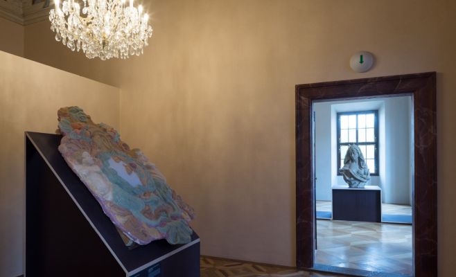 Скульптуры пражских садов: камень, штукатурка, керамика