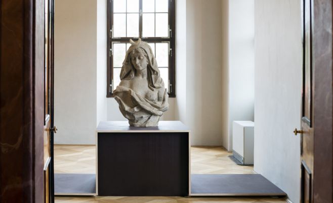 Скульптуры пражских садов: камень, штукатурка, керамика