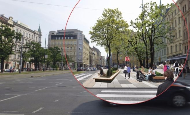 Представлен проект по преобразованию Праги в город для пешеходов и велосипедистов