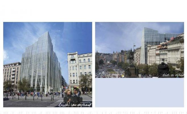 Что строят на Вацлавской площади вместо дворца XIX столетия?