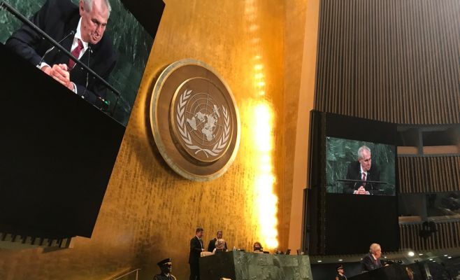 О мировом терроризме, миграции и утечке мозгов – президент Чехии выступил перед Генеральной Ассамблеей ООН