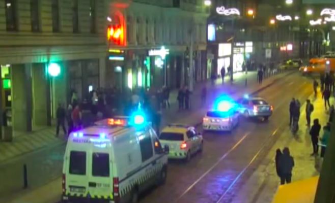 Видео: в центре Праги произошла массовая драка
