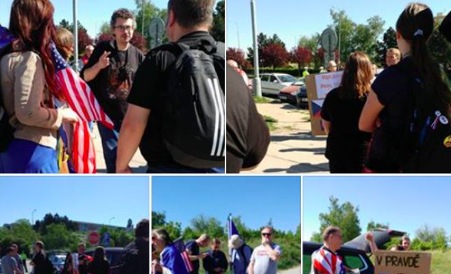 «Ночные волки» в Праге