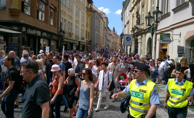 В Праге прошло шествие «Бессмертного полка»