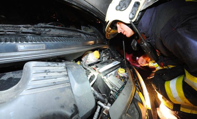 В районе Прага-Ходов кто-то поджёг 4 автомобиля