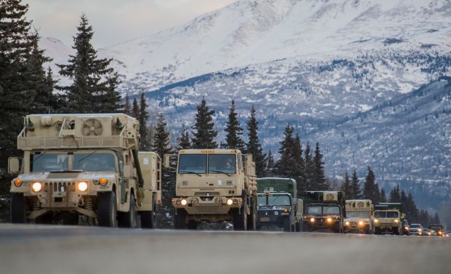Военный конвой армии США сегодня въедет в Чехию