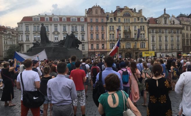 В центре Праги состоялась очередная демонстрация против Бабиша