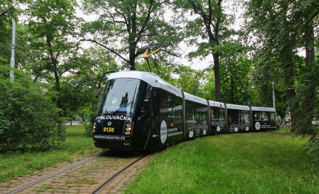 Фото: трамвай «Оправданий», курсирующий по Праге