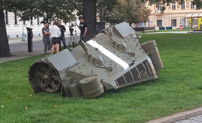 В Праге появилась новая работа Давида Черны