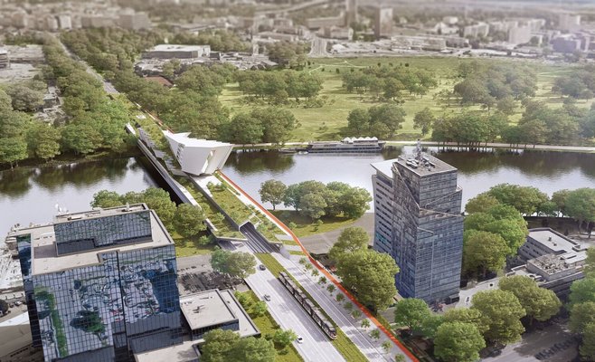 В Праге предлагают построить жилой мост вместо Либеньского