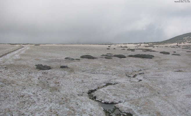 В Чехии выпал первый снег