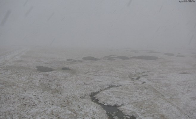 В Чехии выпал первый снег