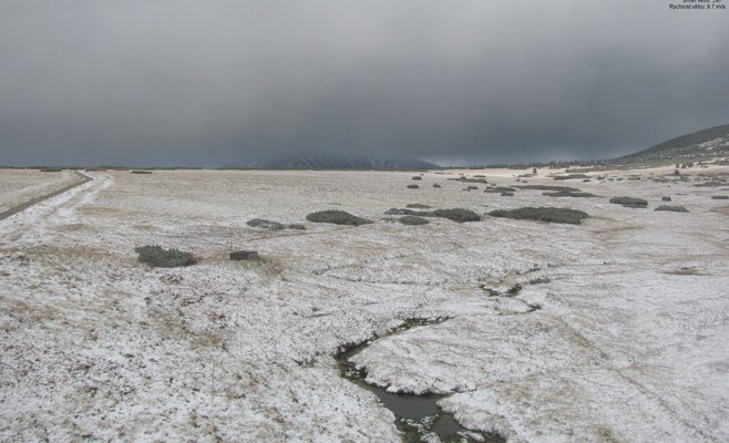 В Чехии выпал первый снег