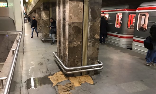 В Праге станция метро «Мустек» уходит под воду
