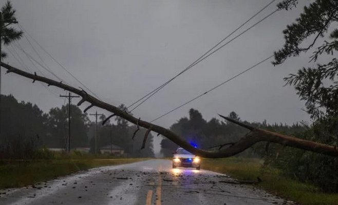 Юг Чехии из-за штормового ветра остался без электричества