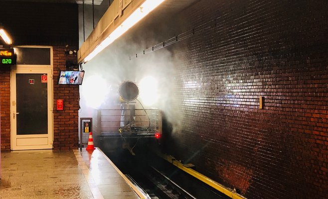 На станции метро «Зличин» были проведены учения