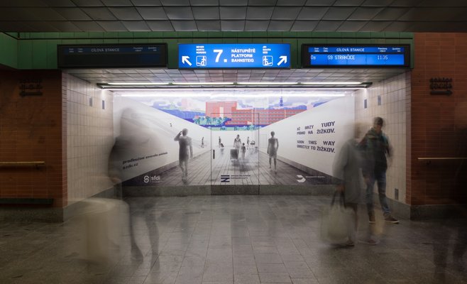 Началось строительство подземного перехода от Главного ж/д вокзала к Жижкову