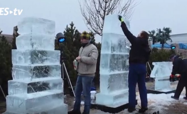 В Праге проходит крупнейший в Чехии фестиваль ледовой скульптуры
