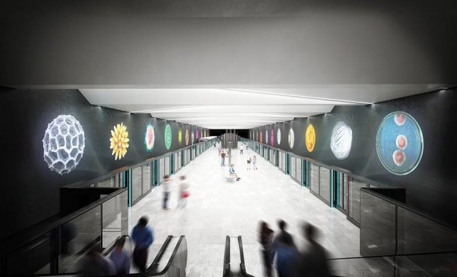 Прага представила дизайн еще трех станций линии метро D