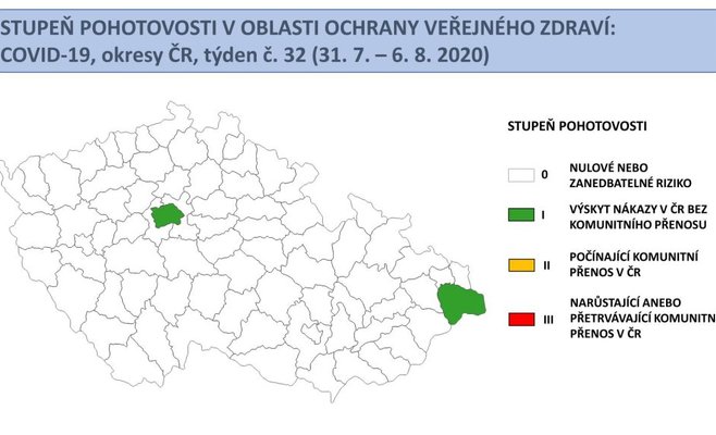 Минздрав Чехии представил новый «светофор»: только два региона остаются зелеными